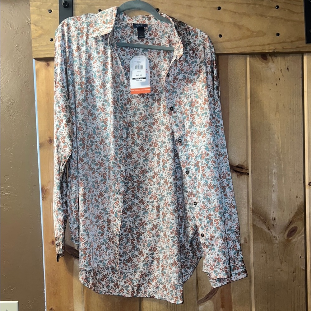 Daytrip Floral Button Down Shirt - Multicolor